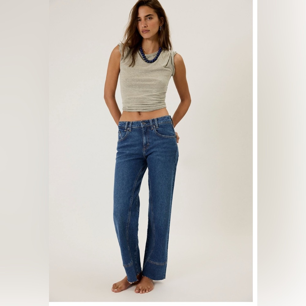 Free People Risk Taker Mid Rise Jeans Be Bold Size 29